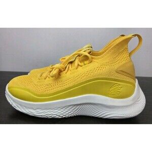 Under Armour Curry Flow 8 Yellow Basketball Shoes Youth 7 /Women 8.5 3023527-701
